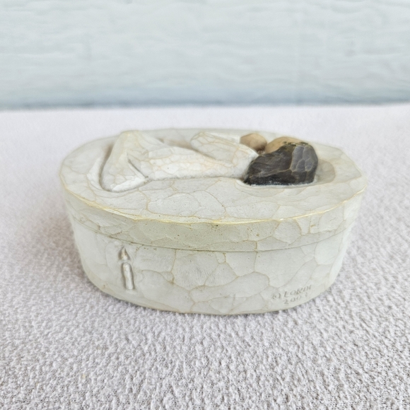 Willow Tree Angel Of Prayer Gift Trinket Box 2003 Susan Lordi Demdaco 4" - Picture 4 of 9